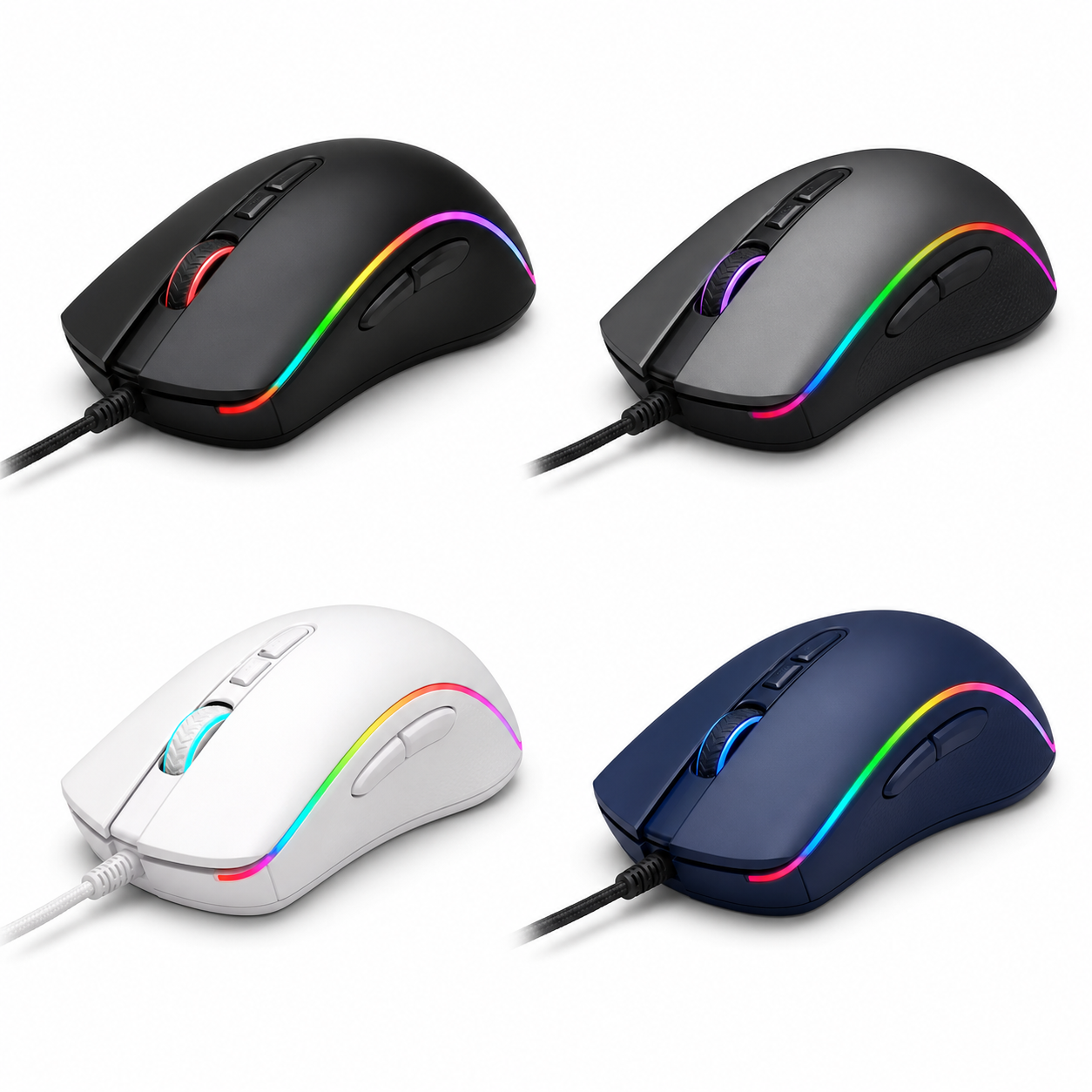 RGB Gaming Mouse Wholesale Box — 100 Units