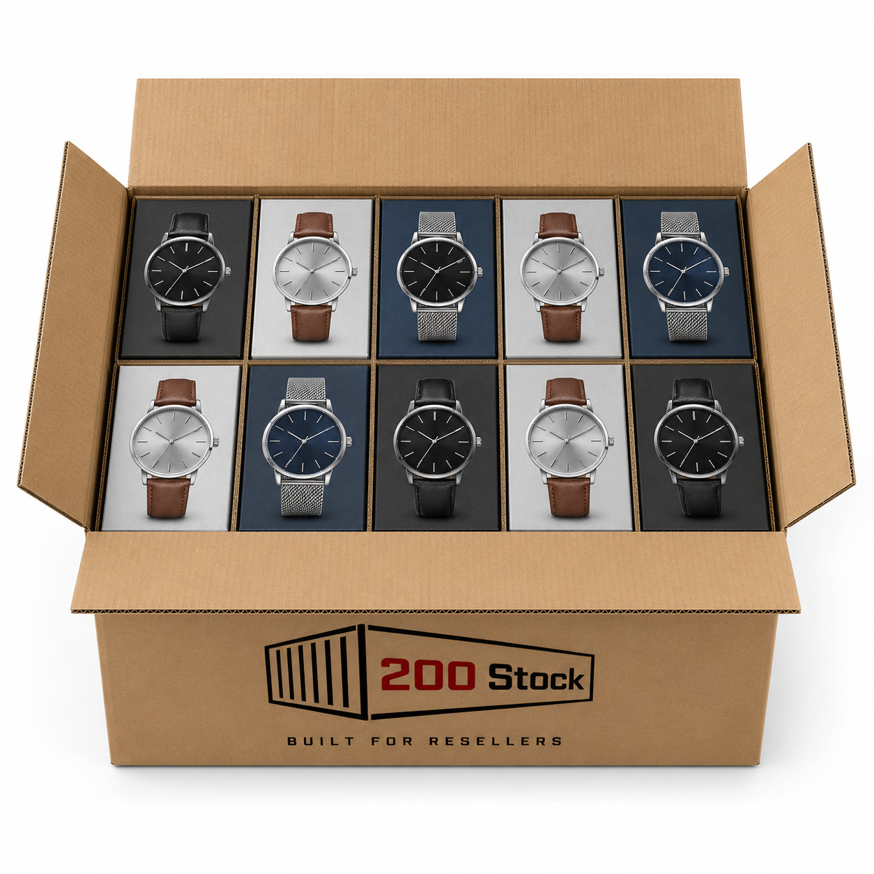 Smart Casual Watches Wholesale Box — 60 Units - Image 2
