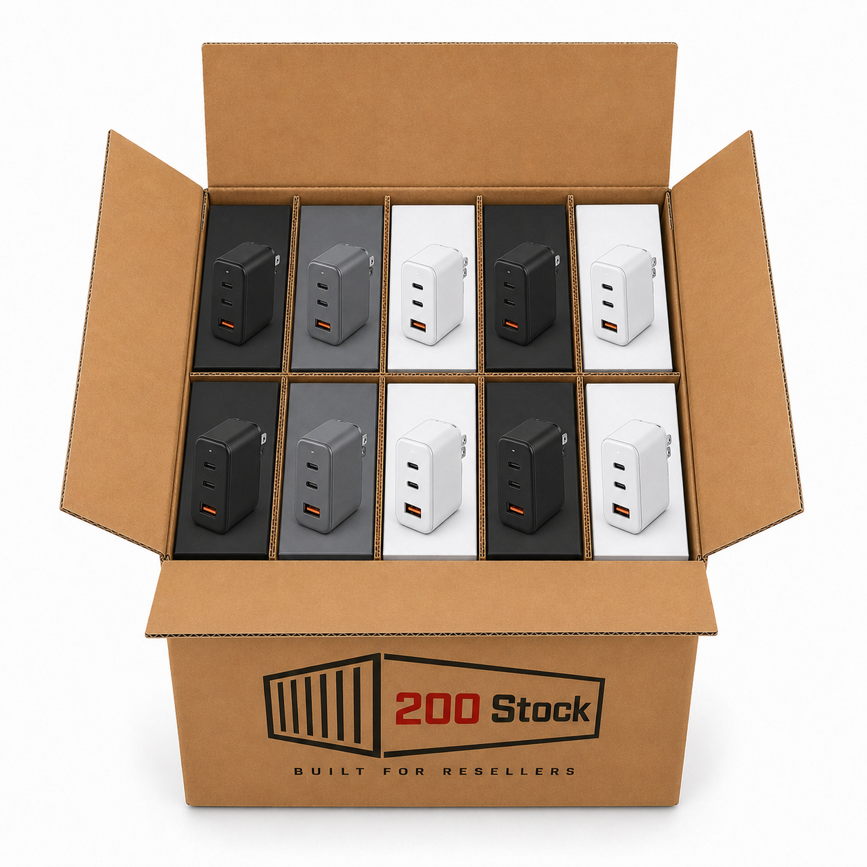 GaN Fast Chargers Wholesale Box — 100 Units - Image 2