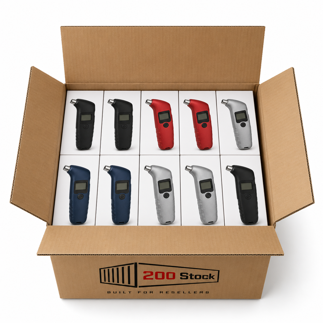 Tire Pressure Gauges Wholesale Box — 120 Units - Image 2