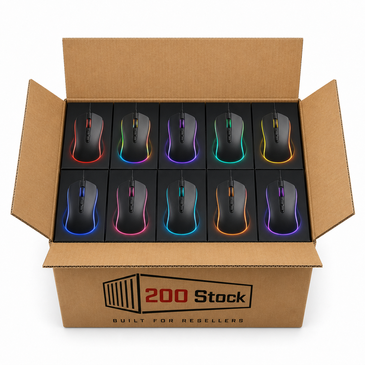 RGB Gaming Mouse Wholesale Box — 100 Units - Image 2