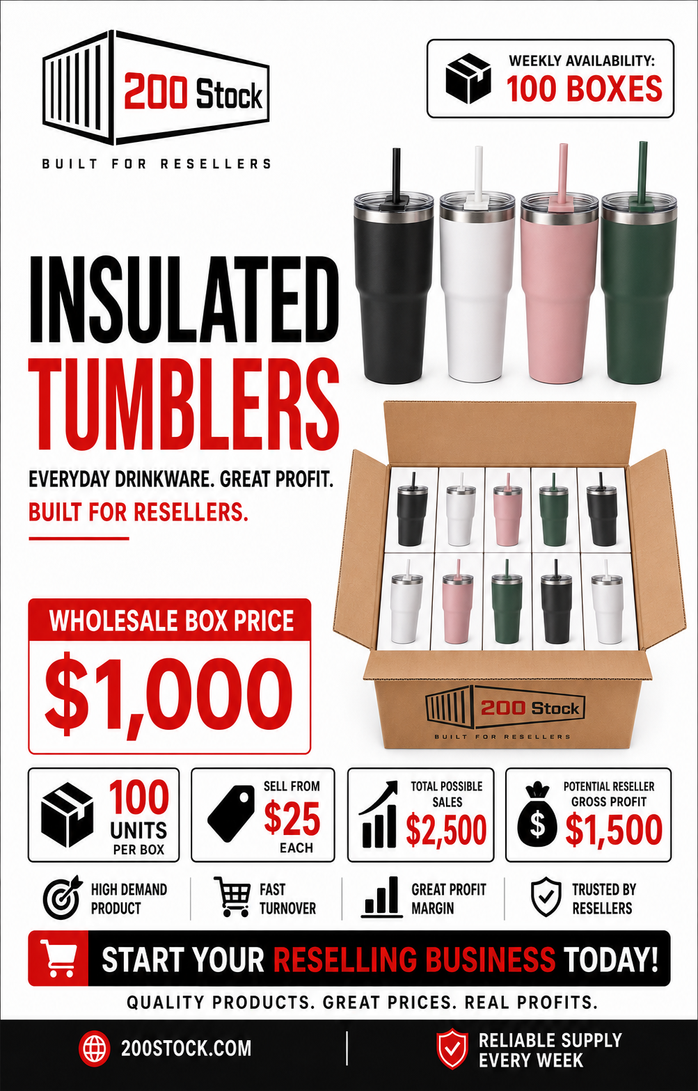 Insulated Tumblers Wholesale Box — 100 Units - Image 3