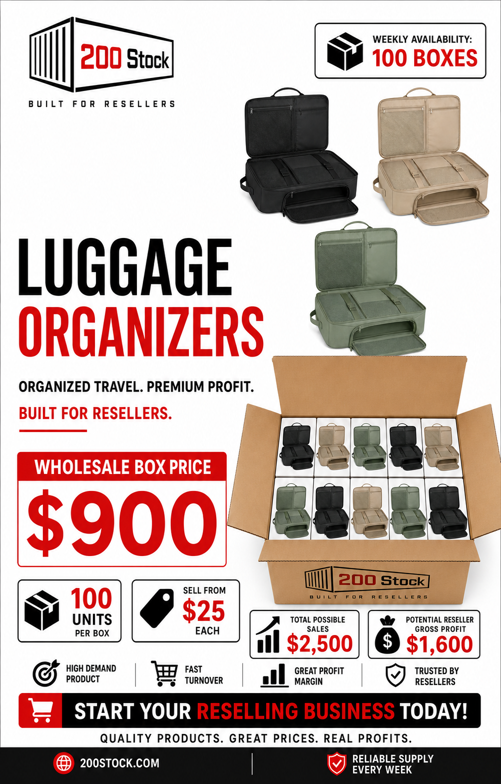 Luggage Organizers Wholesale Box — 100 Units - Image 3